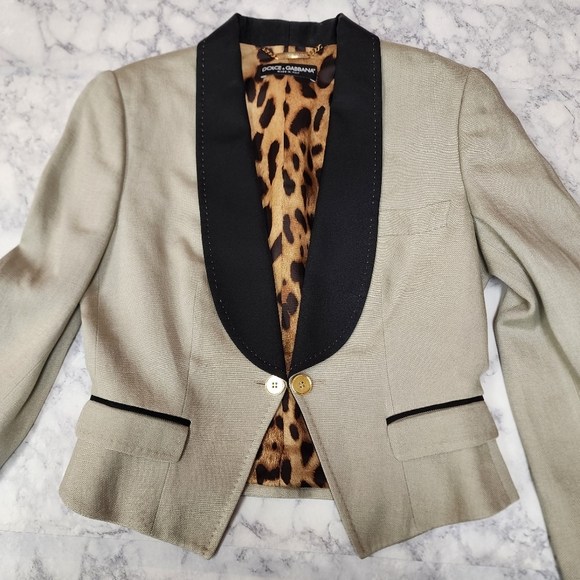 Dolce & Gabbana Crop Blazer - Picture 2 of 10